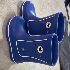 CROCS Kids Blue Rain Boots